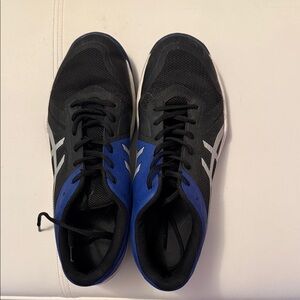 Asics Black and Blue Athletic Shoes